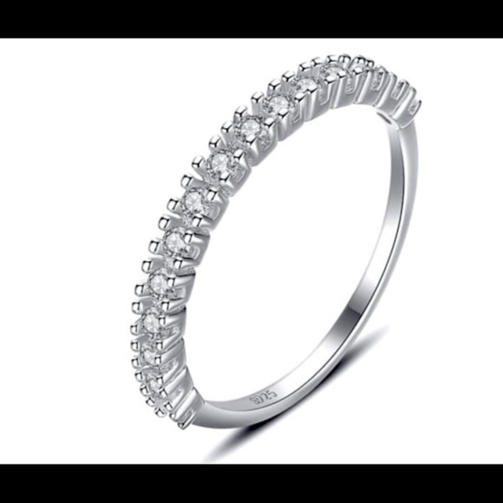 New Platinum and diamond anniversary band, sz 7